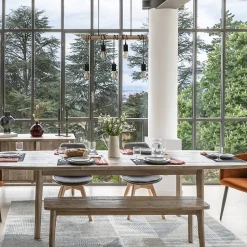 Suspension Jake - métal et pin - noir - L120 cm - Atmosphera