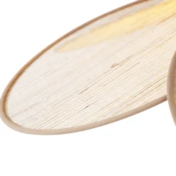 Suspension Japandi Crème avec Abat-jour en Lin - Aisha