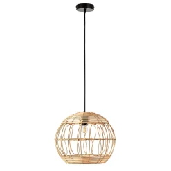 Suspension Kaede en rotin naturel, diamètre 39 cm