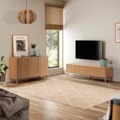 Suspension Kairi en papier tissé, diamètre 42 cm