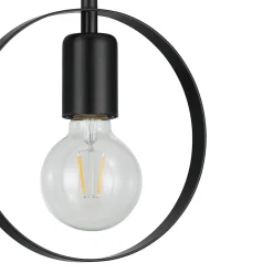 Suspension Kaitains E27 IP20 ⌀20cm noir