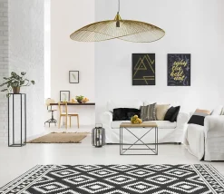 Suspension Kasteli métal doré Ø100cm E27 IP20 40W Seynave