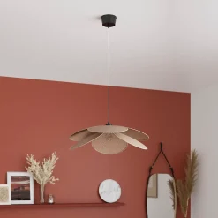 Suspension Kenya E27 15W ⌀70xH.100cm noir GoodHome