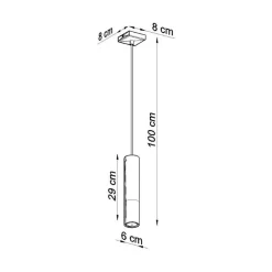 Suspension Lampe Noire Or pour Ampoule GU10 - SILUMEN - LED - Intérieur