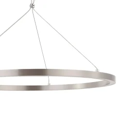 Suspension LED intégrée variable Taphao 2350lm 40W IP20 GoodHome argent