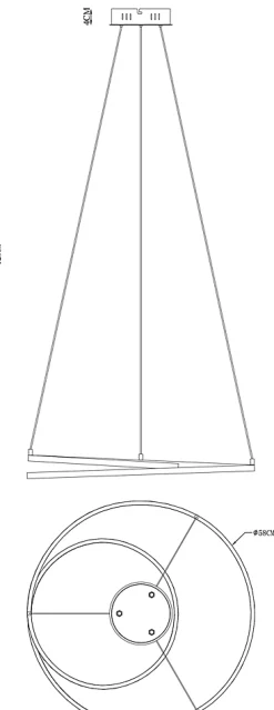 Suspension LED intégrée variable Pegmati 2400lm 3 9W IP20 GoodHome argent