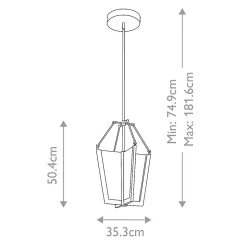Suspension LED moyenne Calters