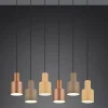 Suspension LED 6xE27, max. 40W Multicouleur, Taupe - Trio - Agudo