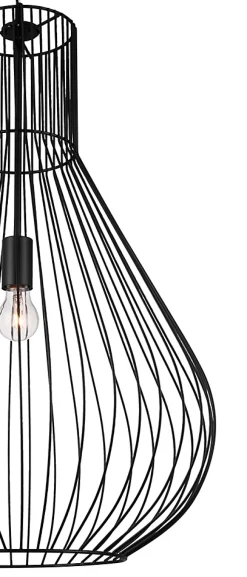 Suspension Leptyni GoodHome E27 noir