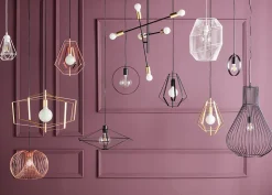 Suspension Leptyni GoodHome E27 noir