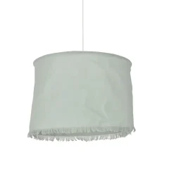 Suspension Linen E27 Ø38 x H.28 cm vert sauge Corep