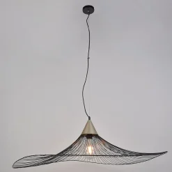 Suspension Lizzie filaire Corep Ø110cm E27 IP20 60W 230V Noir et laiton