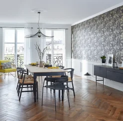 Suspension Lizzie filaire Corep Ø110cm E27 IP20 60W 230V Noir et laiton