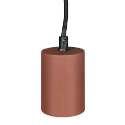 Suspension lumineuse ajustable en béton rouge - CALO 5164