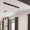Suspension lumineuse Kerry variable E27 A60 40W IP20 bambou noir mat Brillant