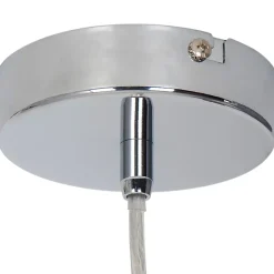 Suspension Mantus GoodHome E27 argent brillant
