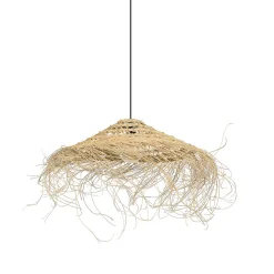 Suspension Medina E27 IP20 15W ø.50 x H. 86 cm Corep coloris naturel