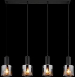 Suspension métal couleur argent mat, LED MARY