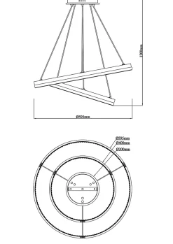 Suspension métal couleur argent mat, LED MARY