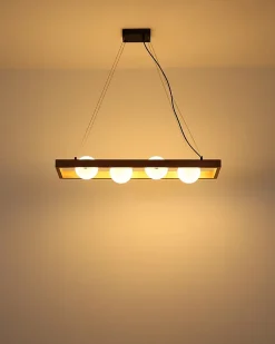 Suspension métal noir mat, 4x G9 NANDA