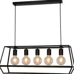 Suspension Nantan GoodHome E27 noir mat