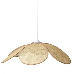 Suspension naturelle beige diamètre 68cm