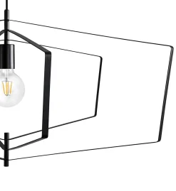 Suspension Nedoki E27 42W L.90xH.178cm noir GoodHome