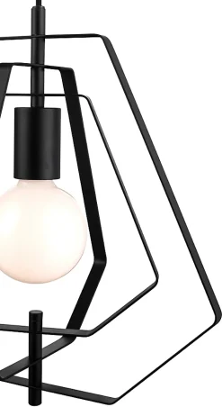 Suspension Nedoki GoodHome E27 noir mat