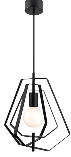 Suspension Nedoki GoodHome E27 noir mat