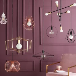 Suspension Nedoki GoodHome E27 noir mat