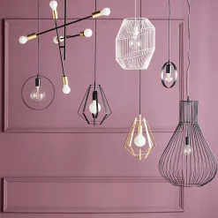 Suspension Nedoki GoodHome E27 or L.110 x H.155 x ⌀35cm