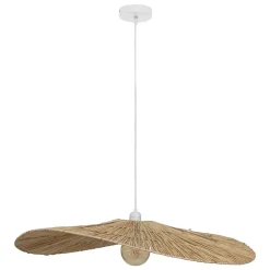 Suspension Orane raphia beige D78cm - Atmosphera