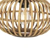 Suspension orientale en bambou 3 lumières ronde - Amira