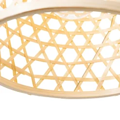 Suspension orientale noire avec bambou - Rayan