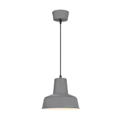 Suspension Orous E27 15W ⌀24,5xH.110cm gris foncé GoodHome