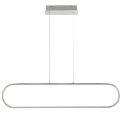 Suspension Papua LED intégrée 3500lm 41W ⌀10xL.90xH.110cm chrome Goodhome