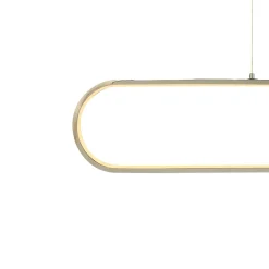 Suspension Papua LED intégrée 3500lm 41W ⌀10xL.90xH.110cm chrome Goodhome