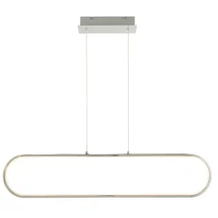 Suspension Papua LED intégrée 3500lm 41W ⌀10xL.90xH.110cm chrome Goodhome