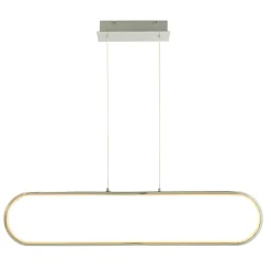 Suspension Papua LED intégrée 3500lm 41W ⌀10xL.90xH.110cm chrome Goodhome