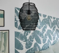 Suspension Pepalu GoodHome noir IP20 E27