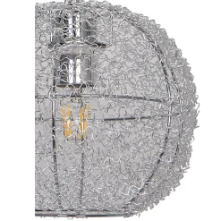 Suspension Phaidros GoodHome E27 argent brillant