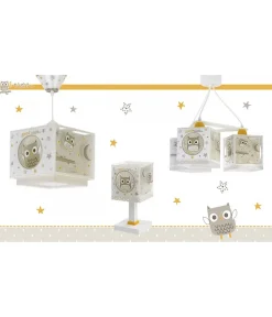Suspension pour enfants à 3 lampes Good Night Hibou