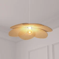 Suspension pétales Rym beige D62cm - Atmosphera