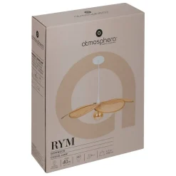 Suspension pétales Rym beige D62cm - Atmosphera