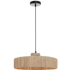 Suspension Rafia IP20 Ø40 x H.17 cm Lussiol raphia naturel