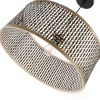 Suspension ronde Ayana en bambou noir et beige E27 ⌀.48 x H.90 cm Lussiol