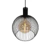 Suspension ronde design noire 40 cm - Dos