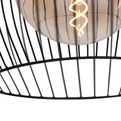 Suspension ronde design noire 40 cm - Dos