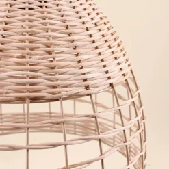 Suspension ronde en bambou 30,5cm