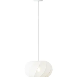 Suspension ronde Molly blanc mat H.120cm IP20 E27 20W Brilliant